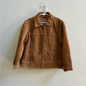 Wilsons Leather Kids Suede Leather Jacket, Size Small